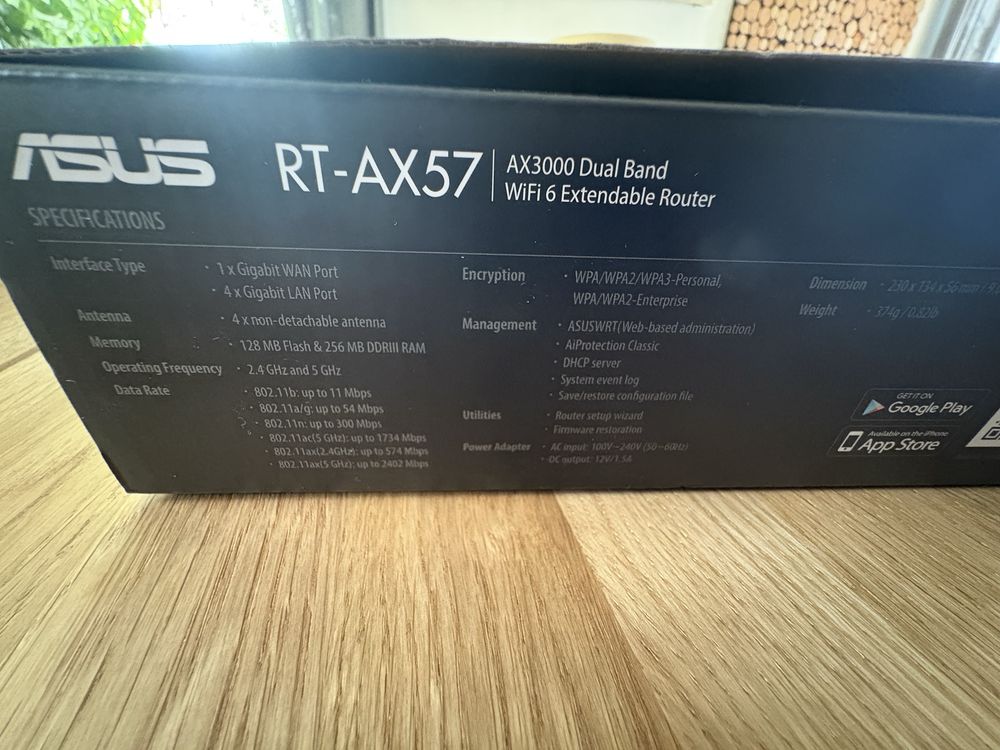 Nowy router na gwarancji ASUS AX 3000 RT-AX57 WIFI6
