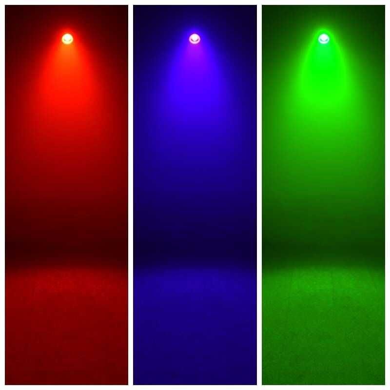 Reflektor biały LED PAR COB 30W RGB Mix kolor na Statywie + Pilot DMX