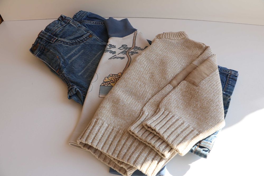 кофта джинси на хлопчика 2-3 роки