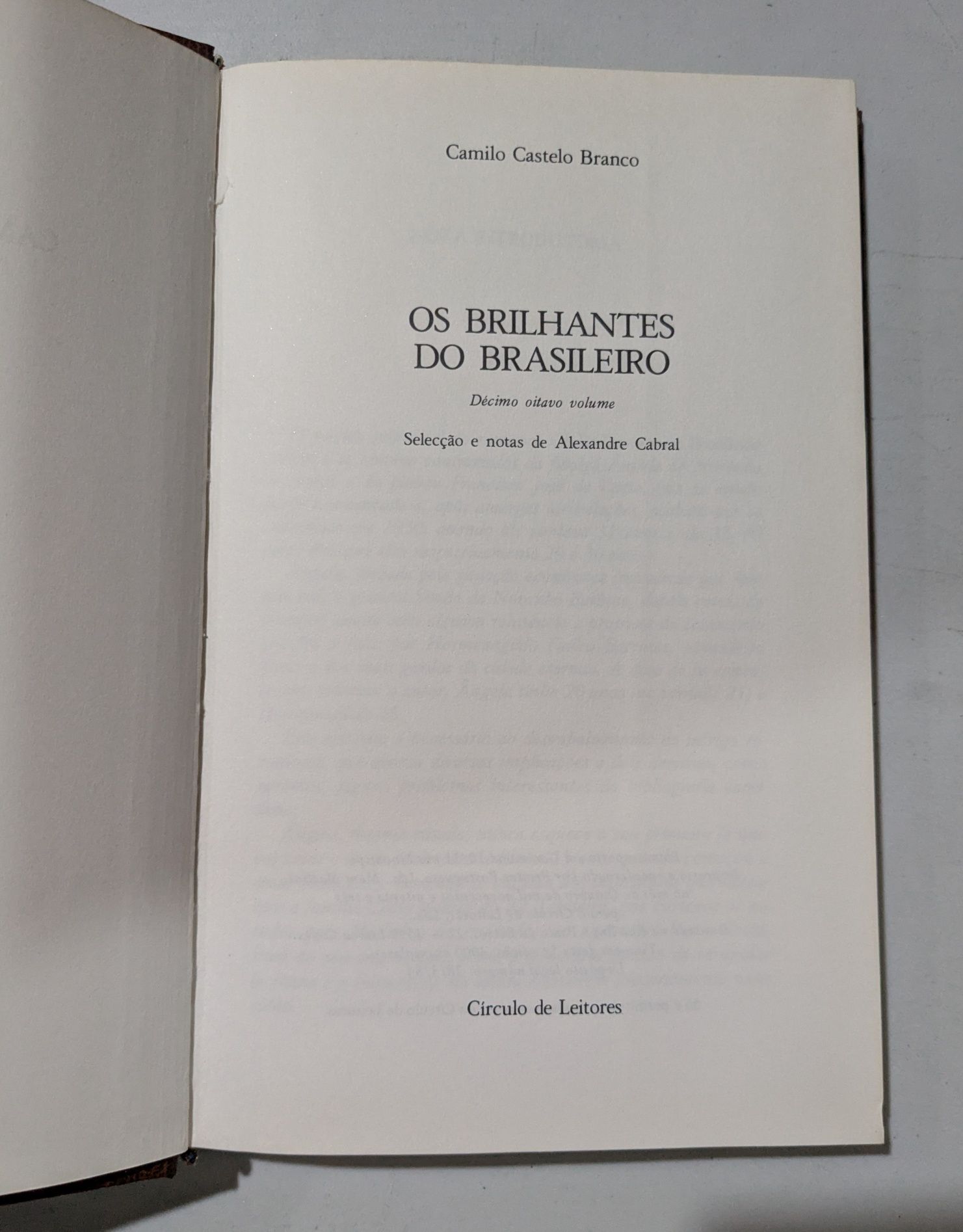 Obras Escolhidas de Camilo Castelo Branco