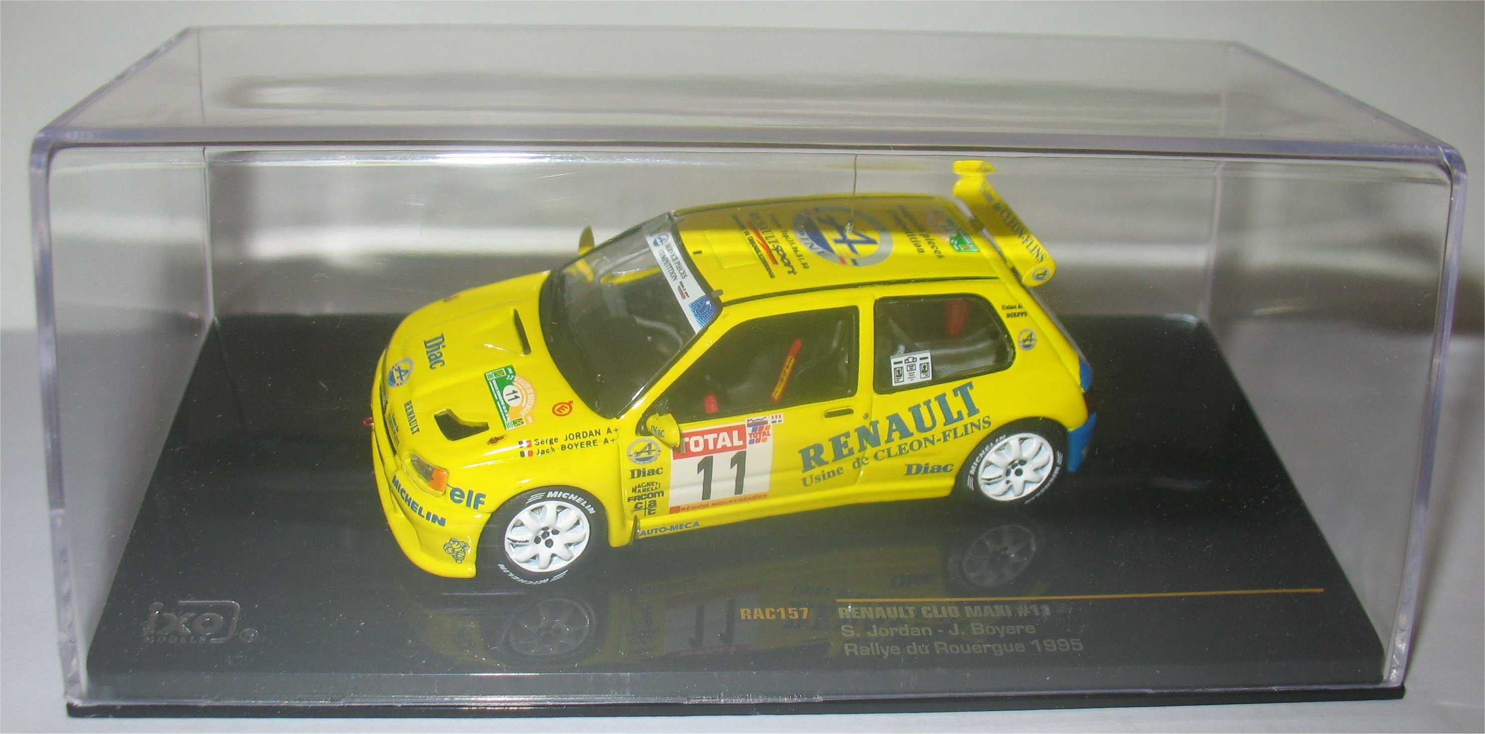 Ixo - Renault Clio Maxi - 2º Rally du Rouergue 1995 - Serge Jordan