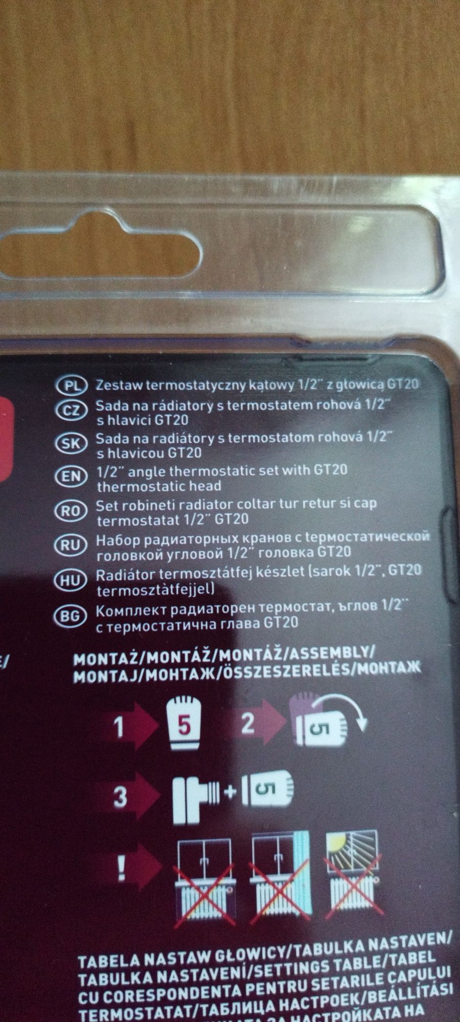 Zestaw termostatyczny 1/2