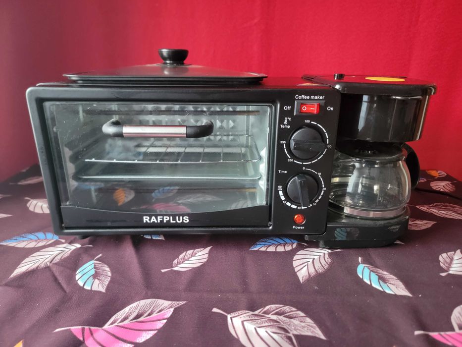 Багатофункціональна станція 3-в-1  (духовка + кавоварка + сковорідка)