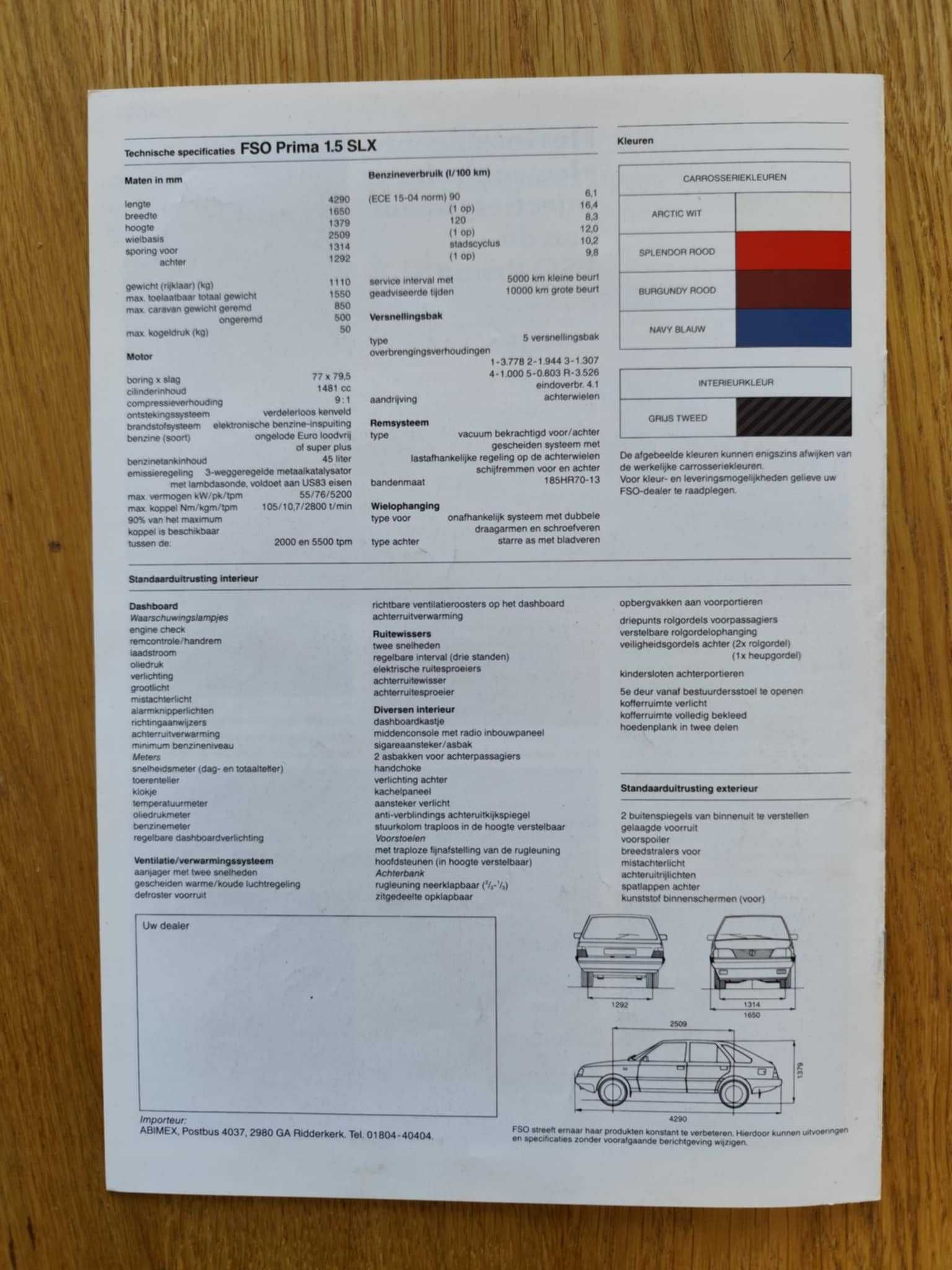 Prospekt Auto Story POLONEZ