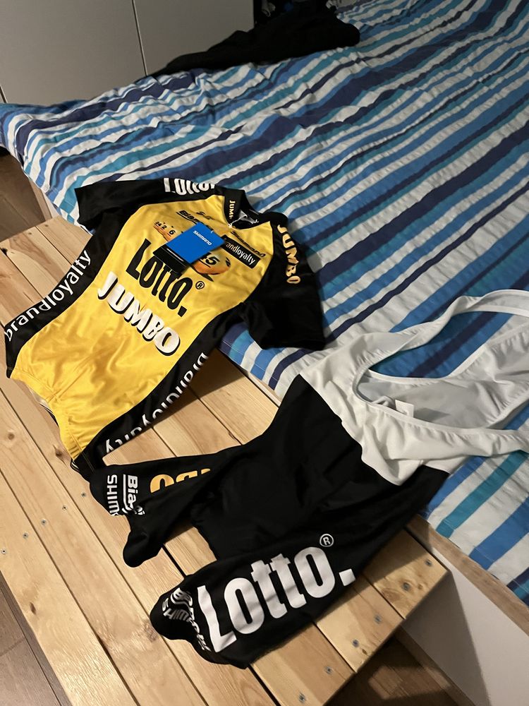 Koszulka i Spodenki kolarskie Shimano Lotto Jumbo S
