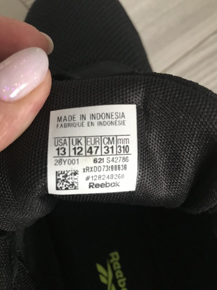 Продам чоловічі кросівки reebok47 розмір