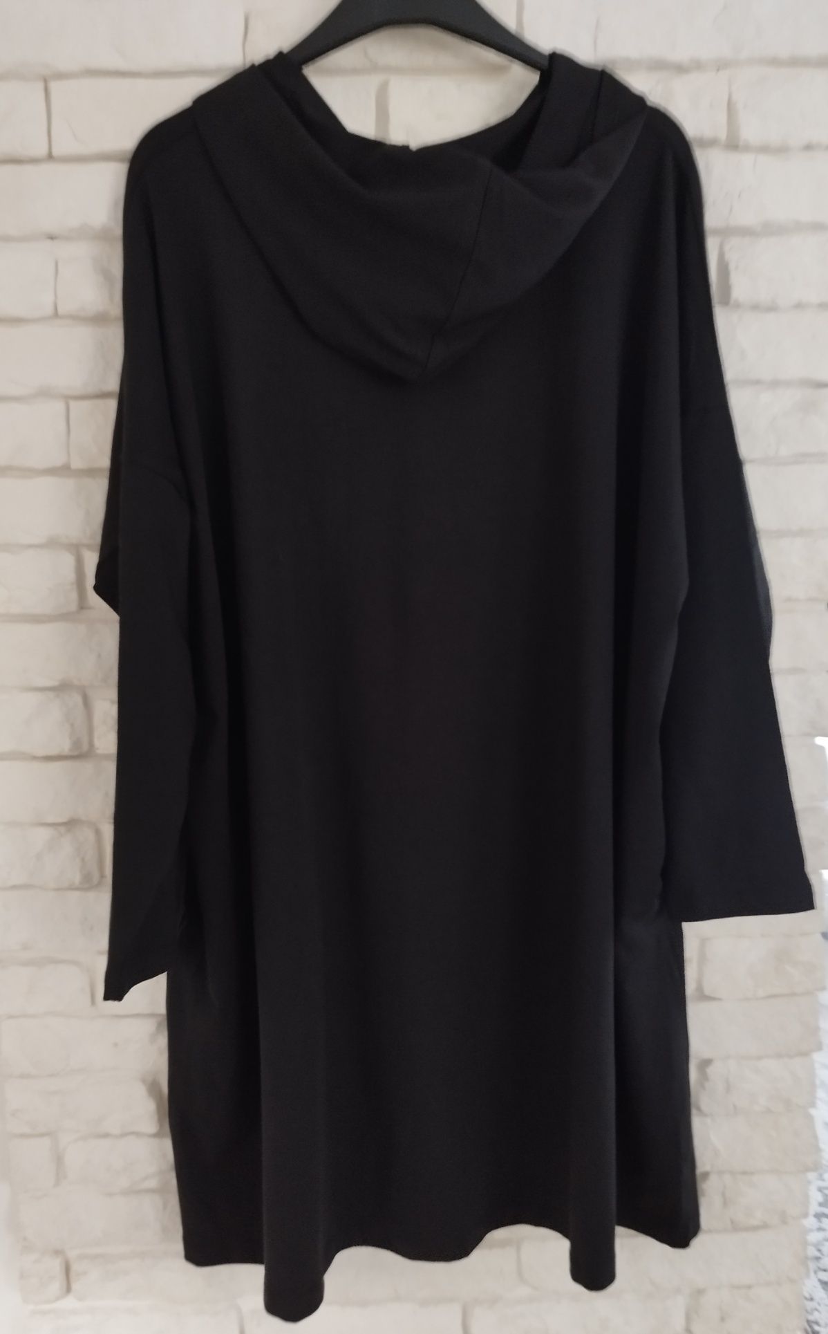 Womanary asymetryczna tunika oversize plus size xxxl 50 52 54 cyrkonie