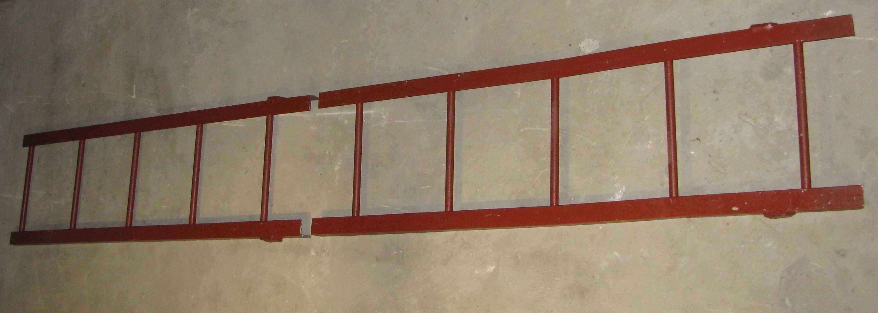 Drabina szybowa przystawna stalowa 10 szczebli 2,8 m 286cm przyścienna