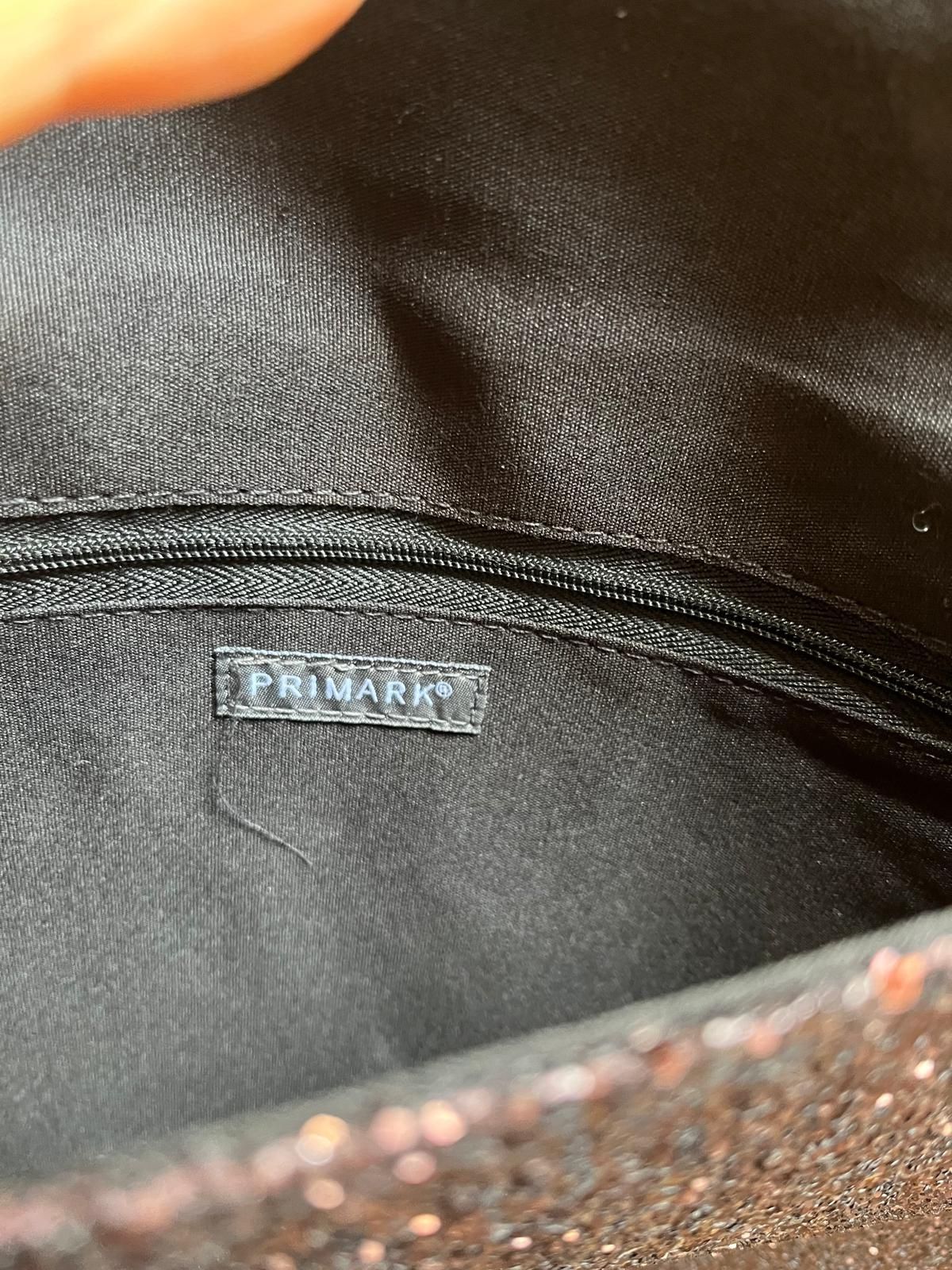 Bolsa castanha prateada Primark