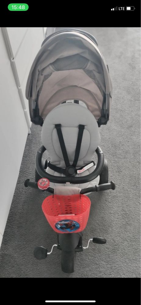 Rower MILLY MALLY 4083 Qplay Rowerek trójkołowy New Prime grey