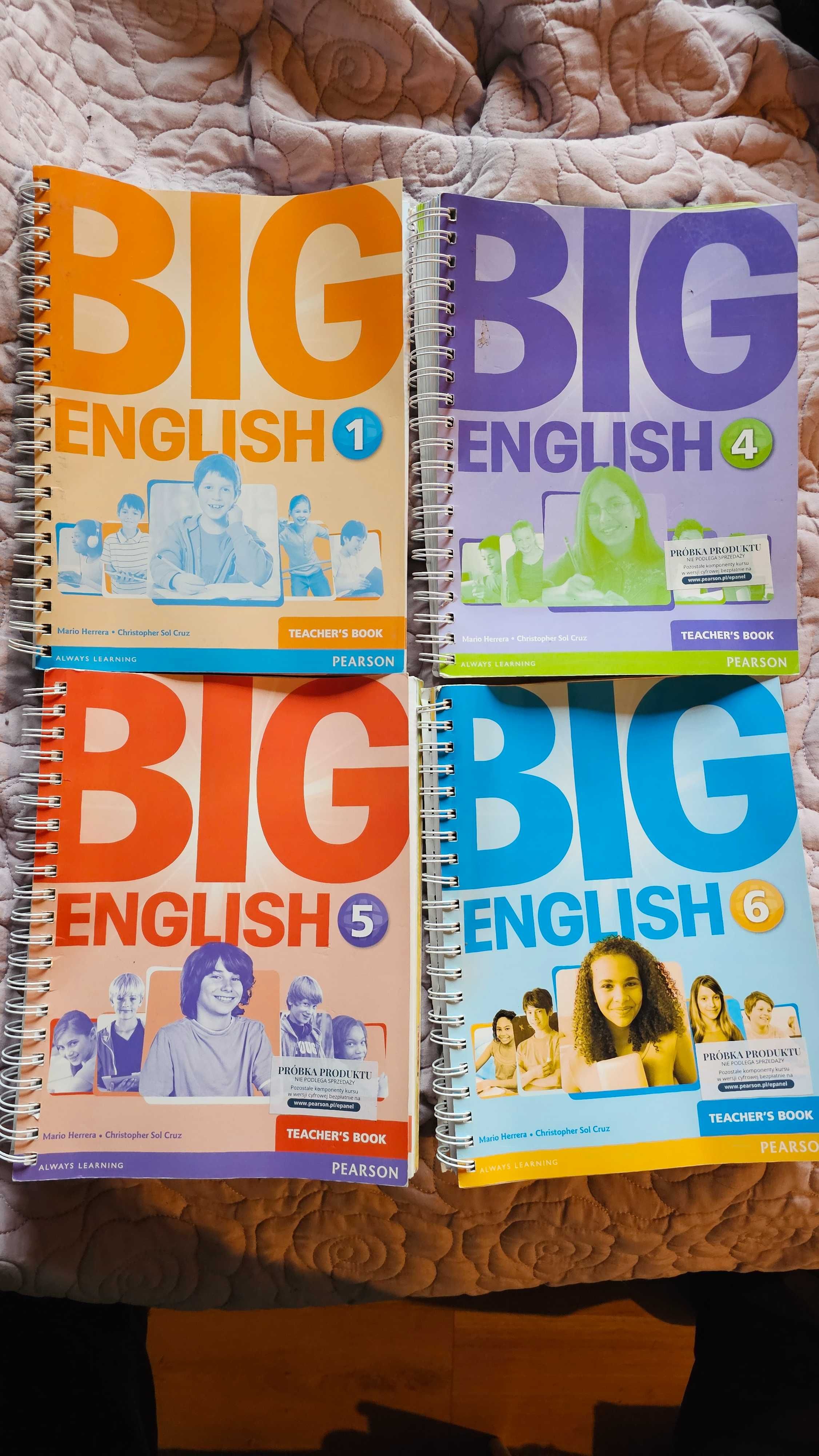 ANG Zestaw do nauki angielskiego Big English Teacher's Book 1 4 5 6