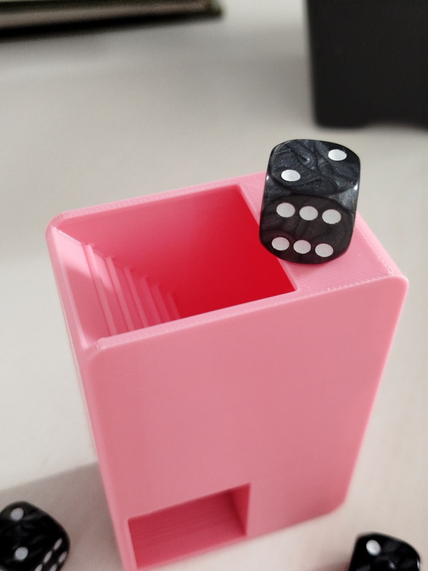 Mini Dice Tower (Pink)