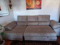 Sofá cama com  chaise