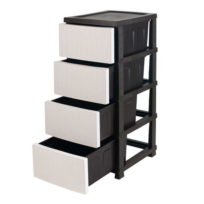 Комод пластиковый, органайзер, плетеный, ротанг для спальни для ванной