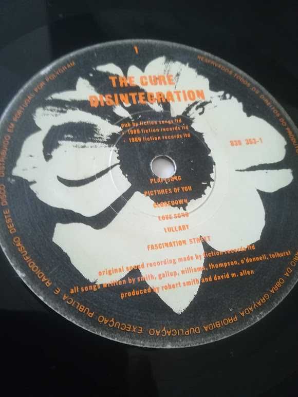 Disco de vinil The Cure - Disintegration