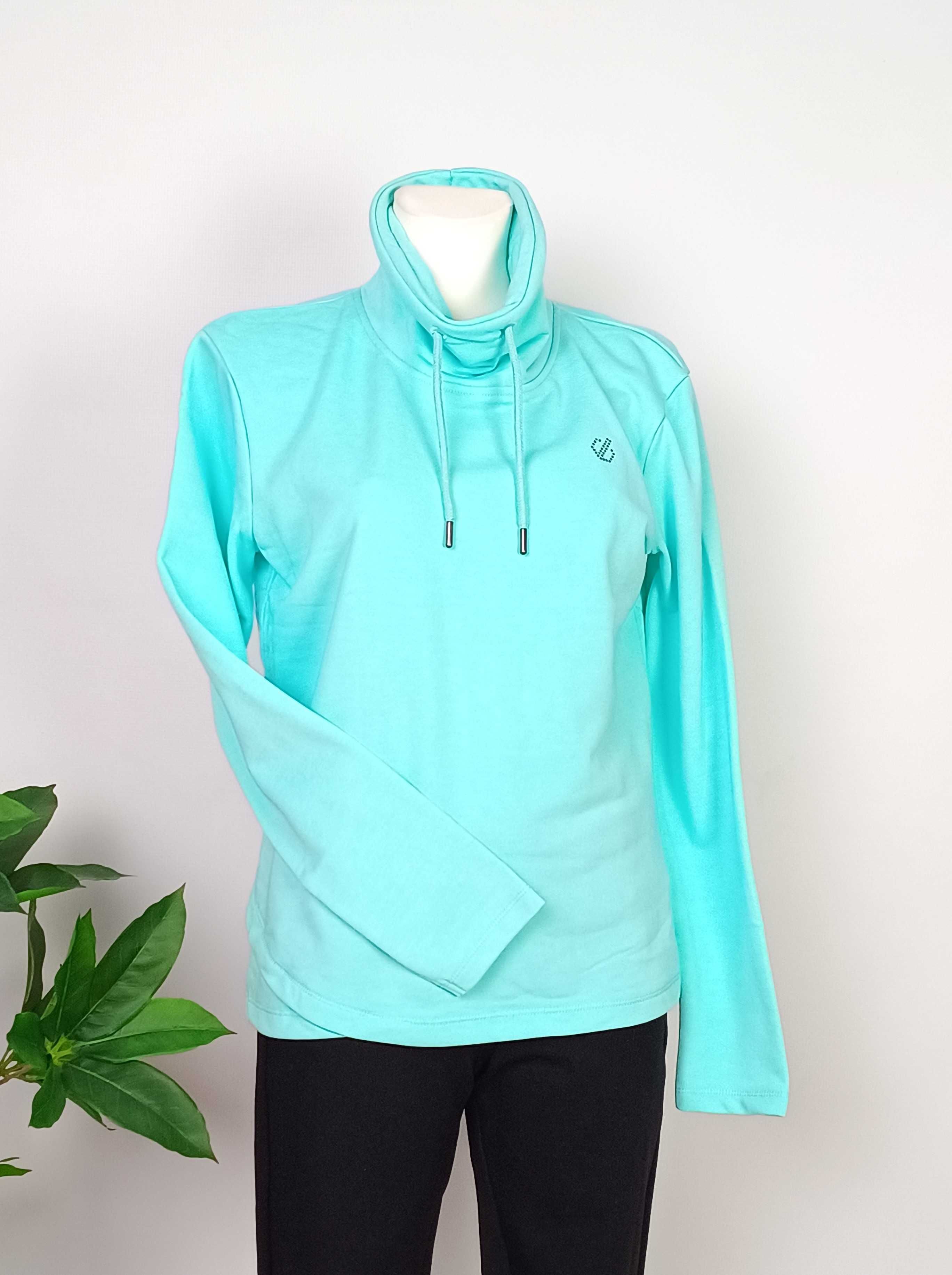 Nowa niebieska bluza golf wysoki kołnierz bawełniana damska Dare2b 36