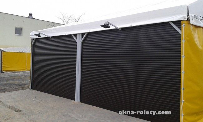 Brama rolowana ocieplana aluminiowa PA77 z napędem na wymiar Tarnów