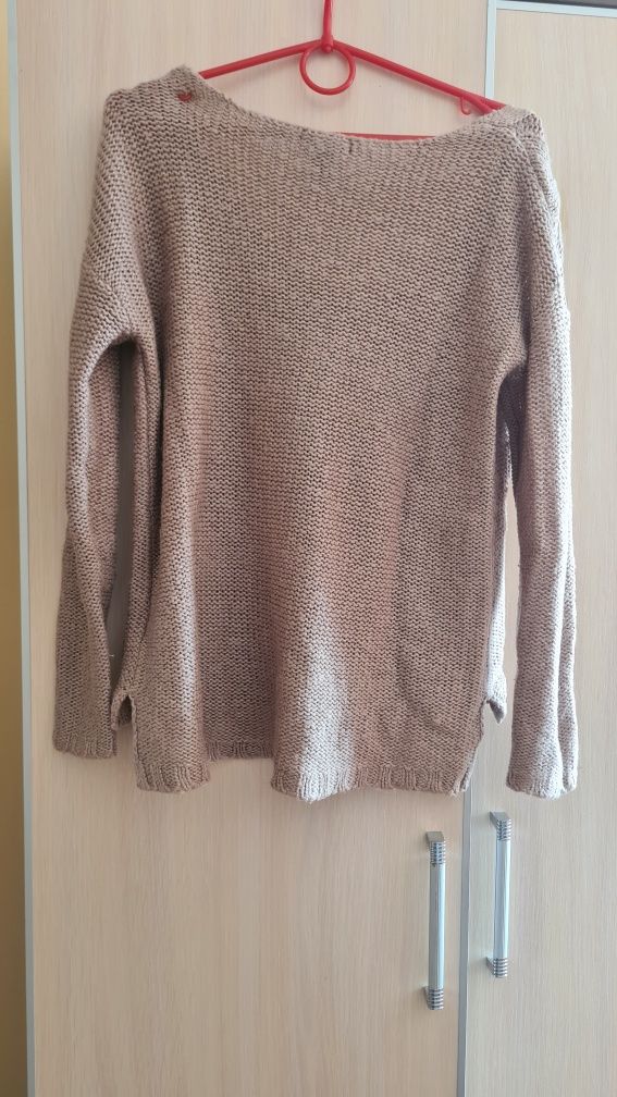 Sweterek, sweter, brązowy sweter