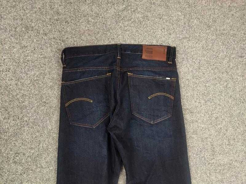 Нові ідеальні чоловічі завужені джинси G Star Raw 3301 темно сині ориг