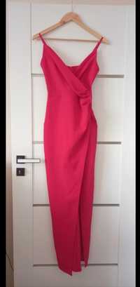 Długa czerwona suknia wieczorowa Katniss