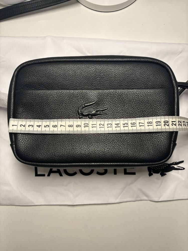 Сумка жіноча оригінальна шкіряна LACOSTE