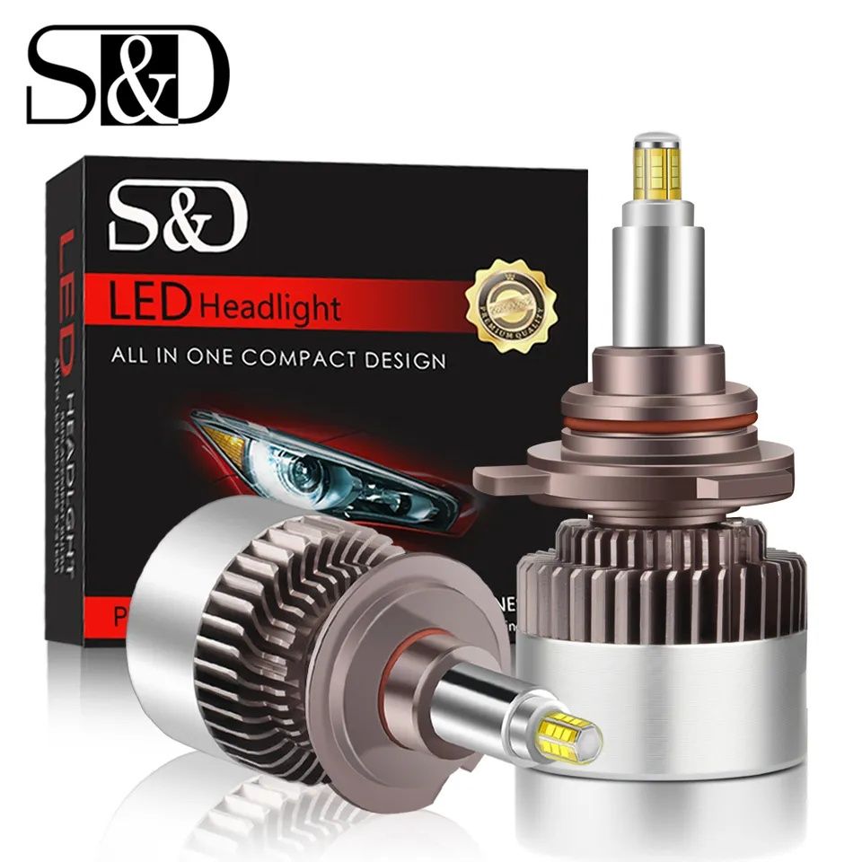 6000K пара LED ламп H1, H3, H4, H7, H8/9/11, H13, HB3/4, HIR2 canbus