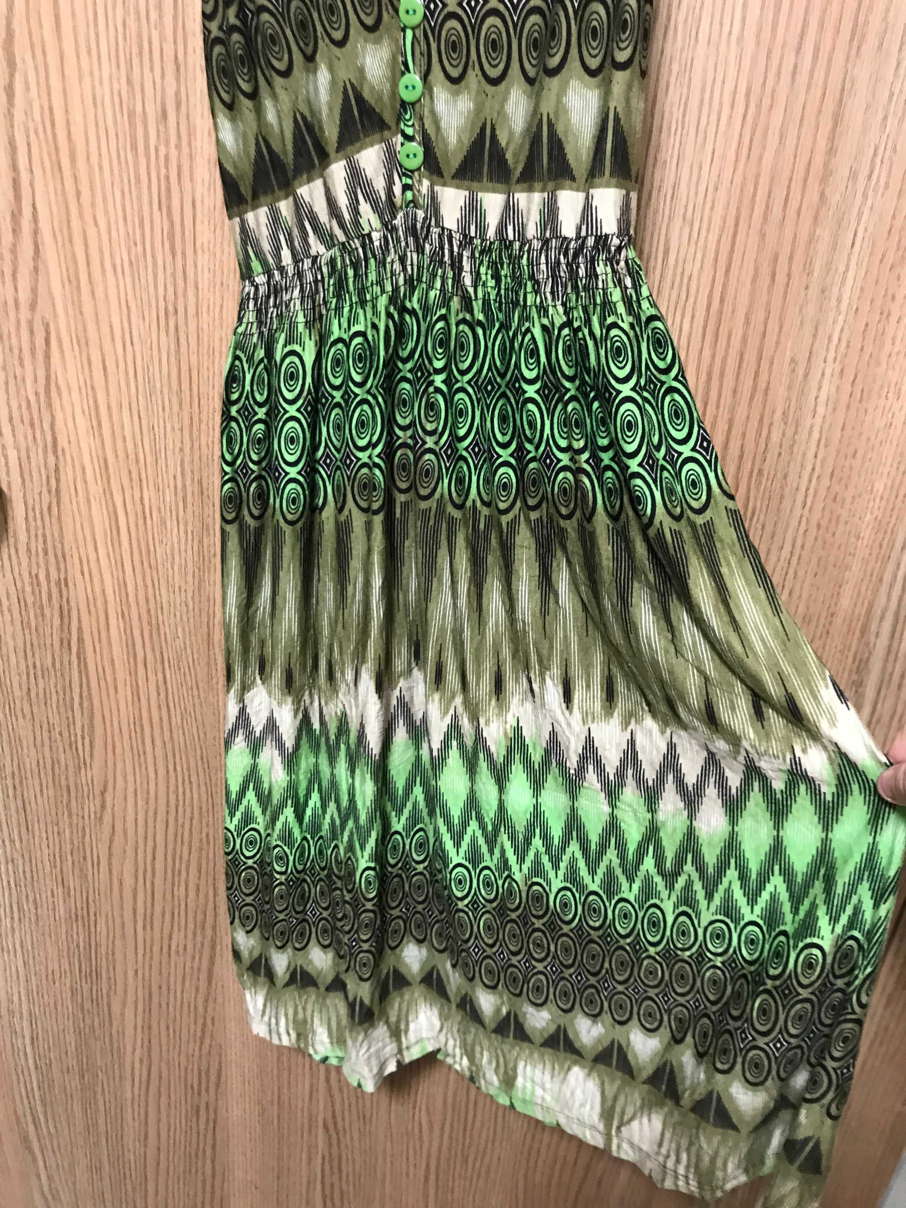 Letnia Hipisowska tunika na lato boho sukienka M/L 38/40 NOWA vintage