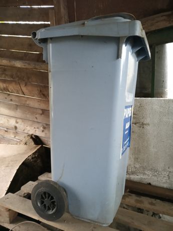 Kosz pojemnik na śmieci 120l 60 kg papier niebieski nowy
