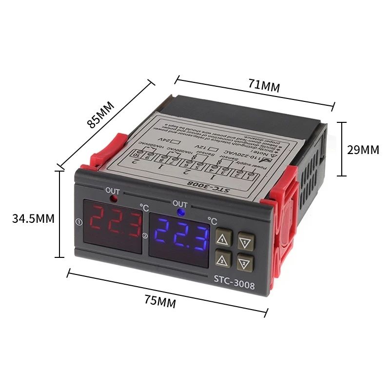 Termostato digital 220 duplo