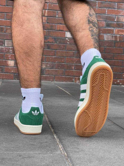 ЗНИЖКА! 44 (28 см) Adidas Campus Dark Green адідас кампус зелені кеди