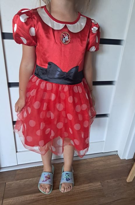 Myszka minnie przebranie bal 110 116 kostium karnawałowy dinsey Hm