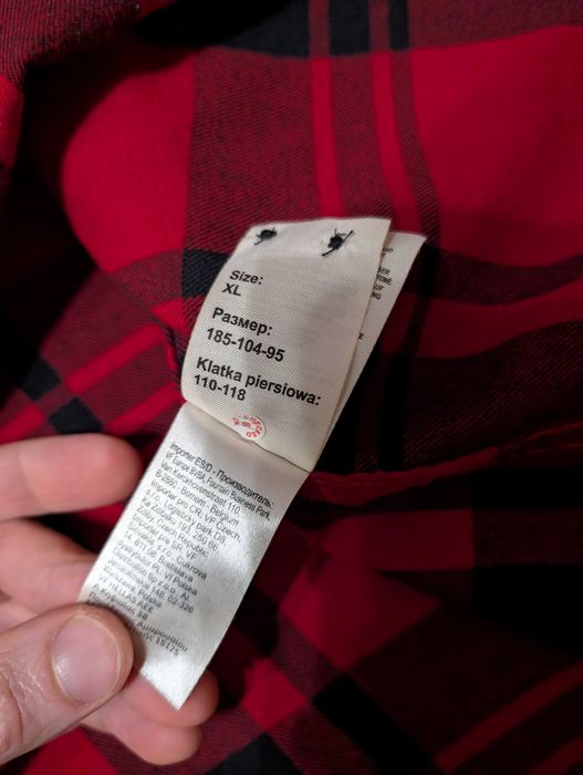 Мужская байковая рубашка Wrangler, размер XL