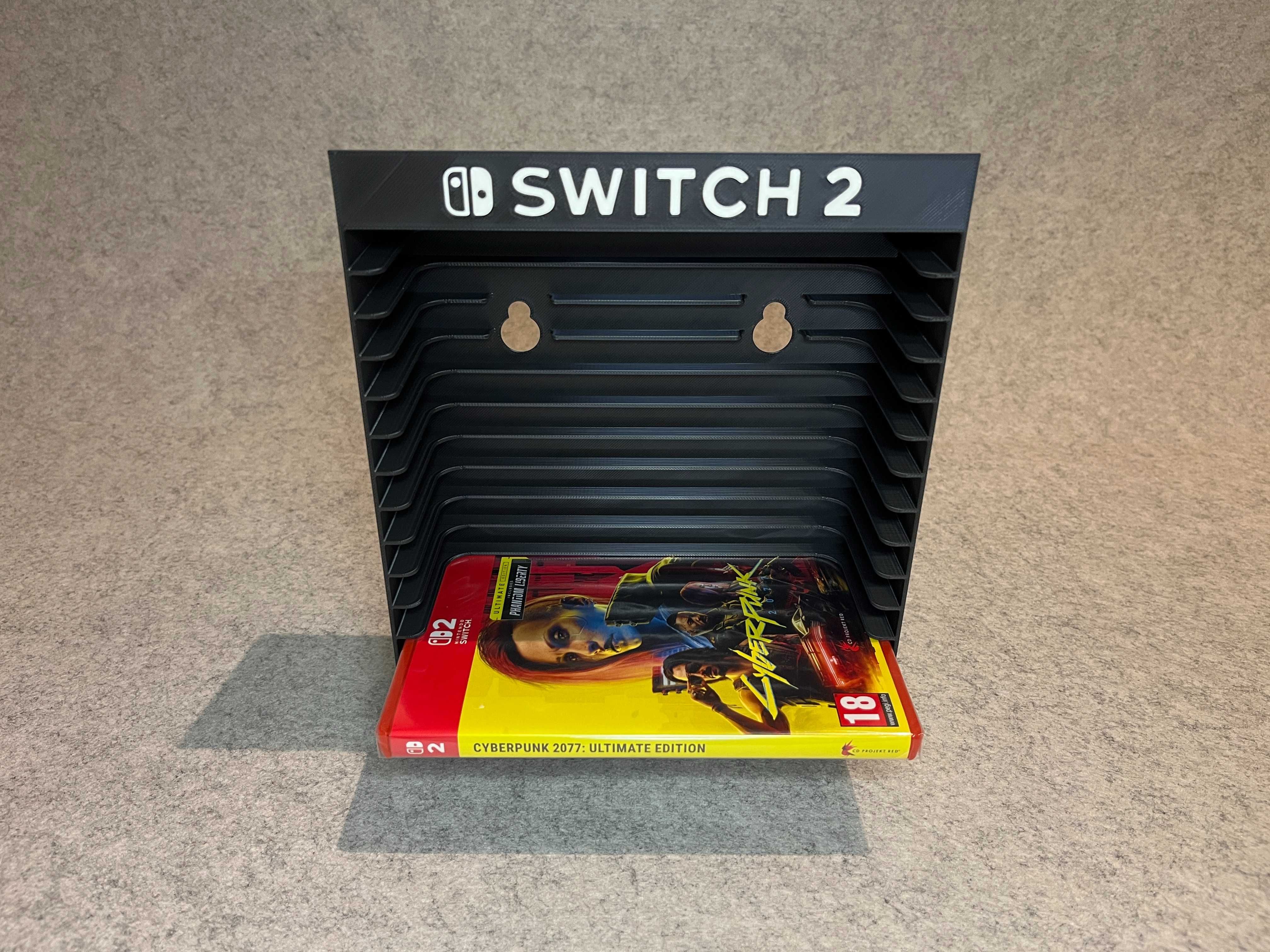 Stojak wieszak ścienny na 12 gier Nintendo Switch 2