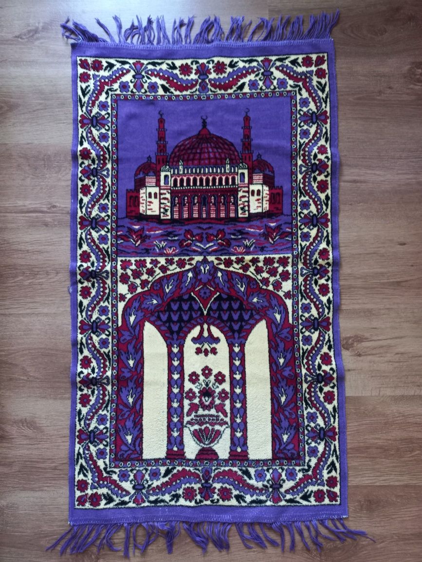 Молитвенный коврик для намаза намазлык фиолетовый