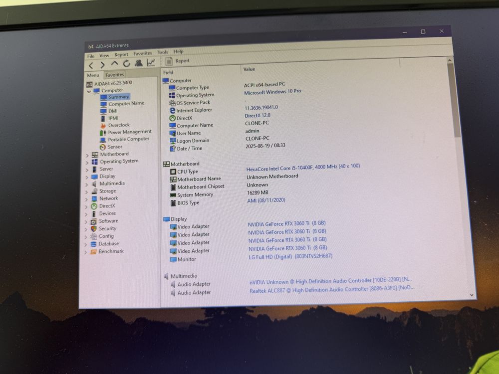 Ігровий компʼютер/пк RTX 3060 ti, i5-10400f, ssd 512, 16 DDR4