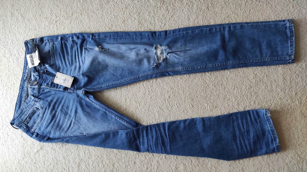Jeansy Denim Co Stretch Skinny Low rise rozm 32/32 81/81 cm nowe metki