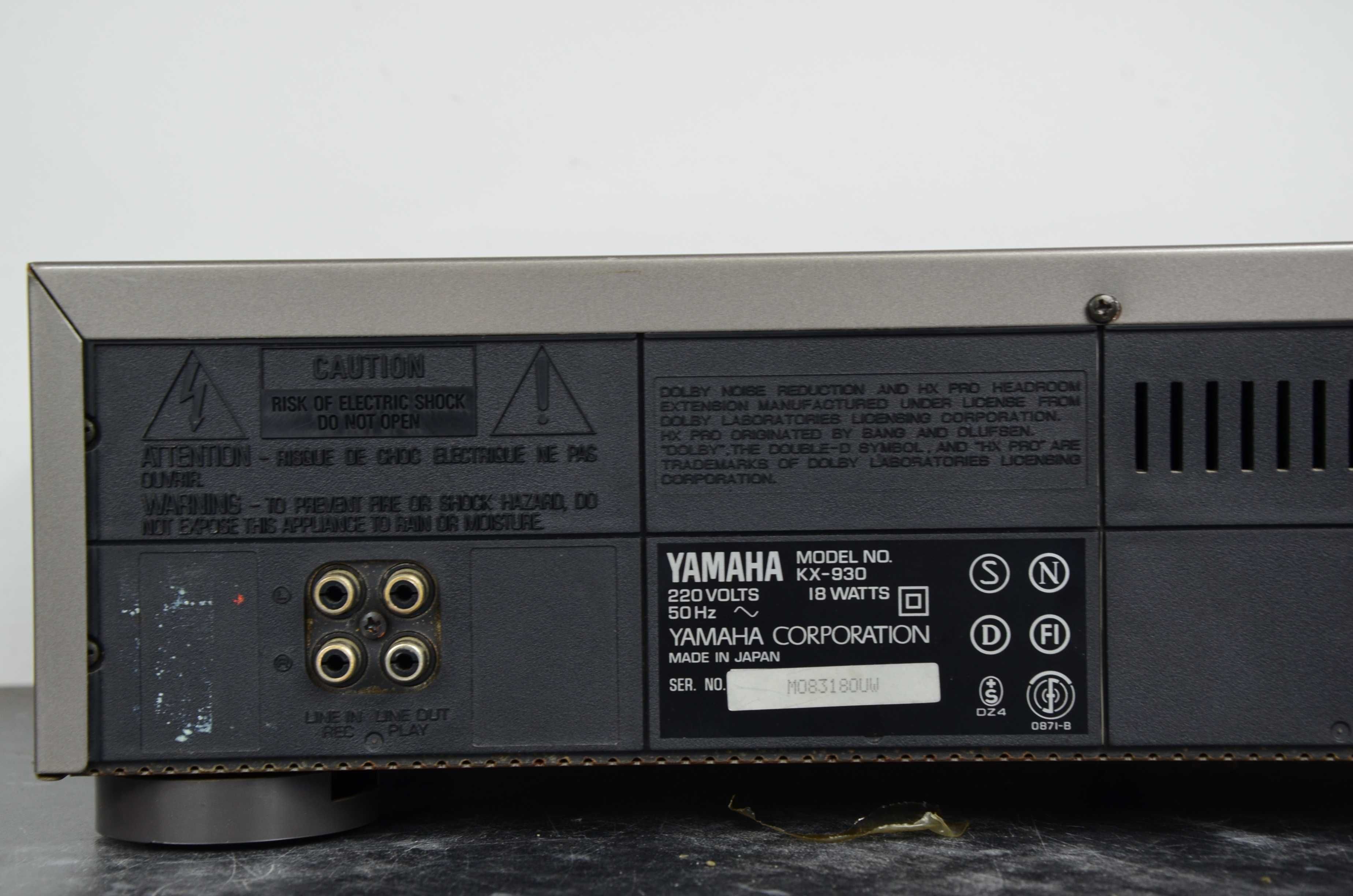 Magnetofon Deck YAMAHA KX-930 HI END