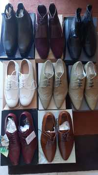 Sapatos em pele ( couro ) homem tamanho 41/42 novos em caixa