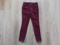 Massimo Dutti bordowe jeansy dżinsy 40