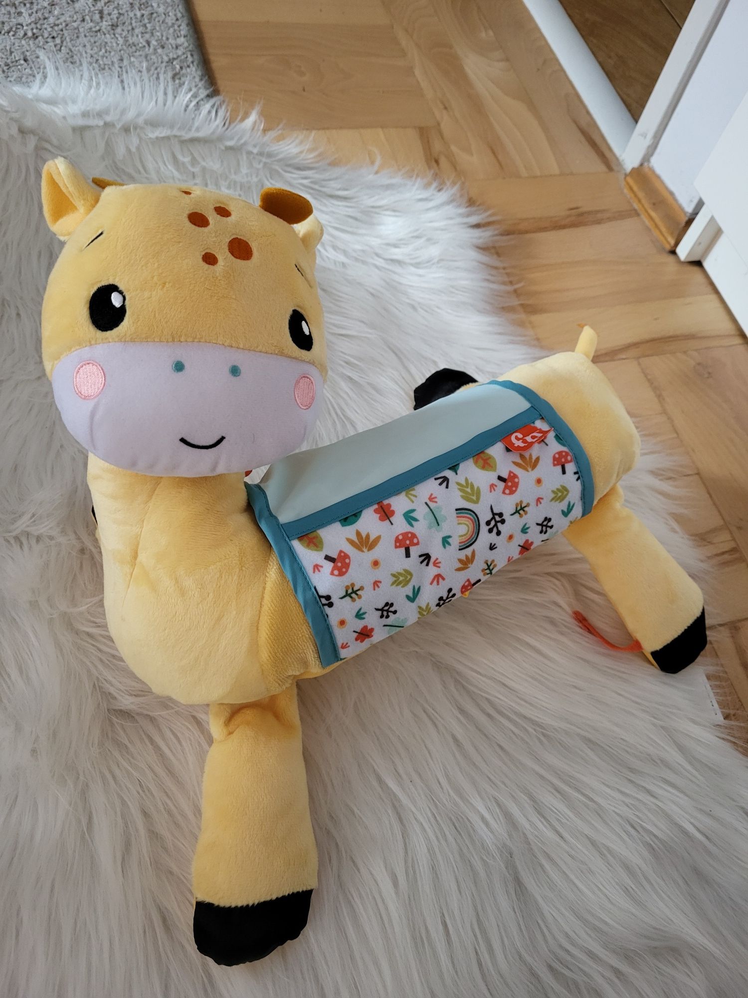 Nowa zyrafa z Fisher price lama do leżenia na brzuszku poduszka