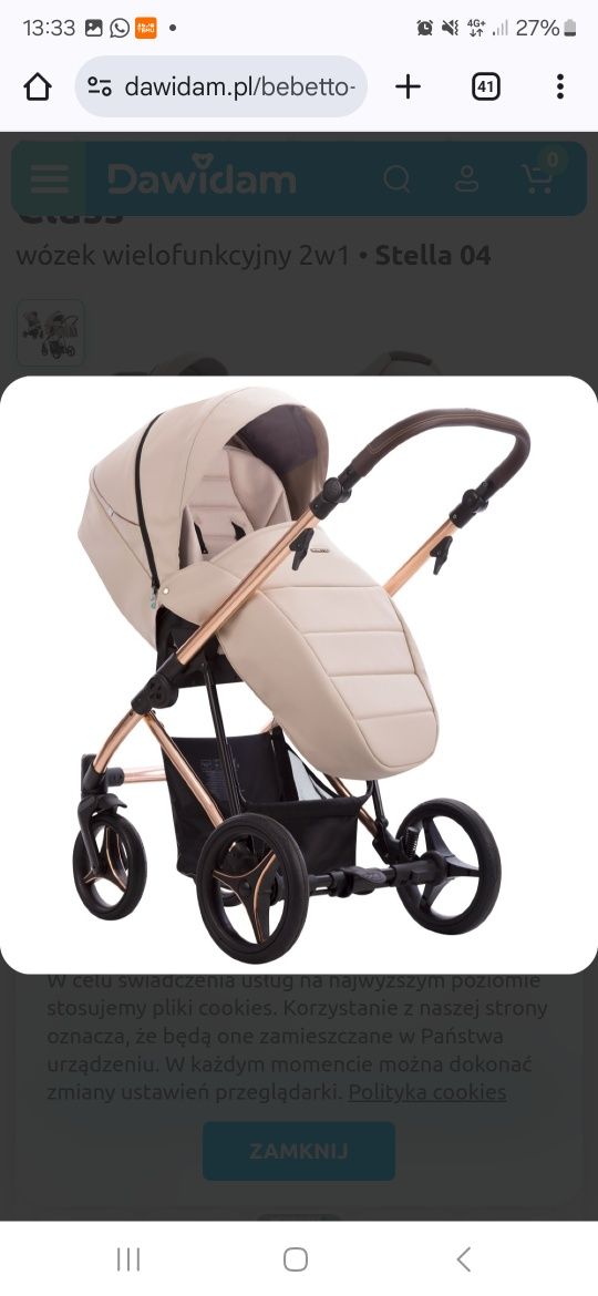 Wózek Bebetto 2w1