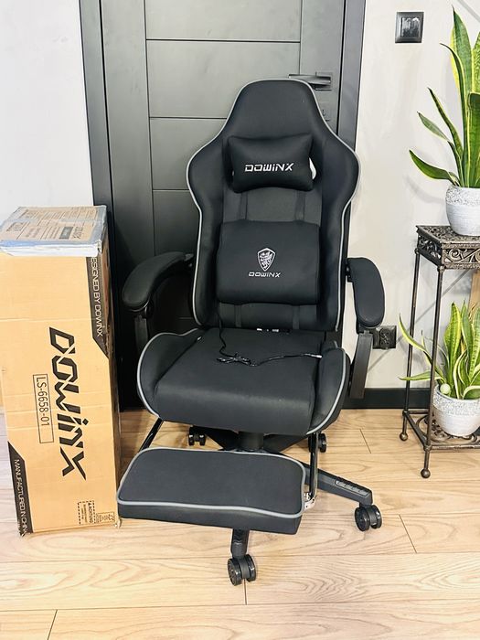 Dowinx fotel gamingowy ergonomiczny biurowy czarny
