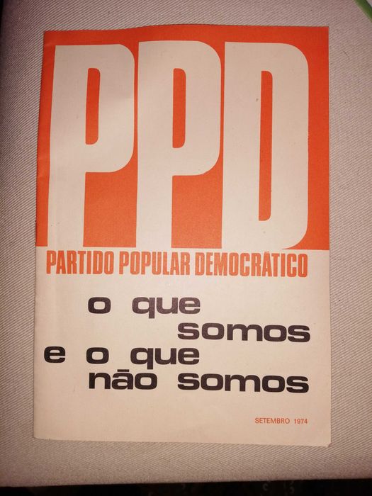 Panfletos/Publicações Políticas - PPD de 1974