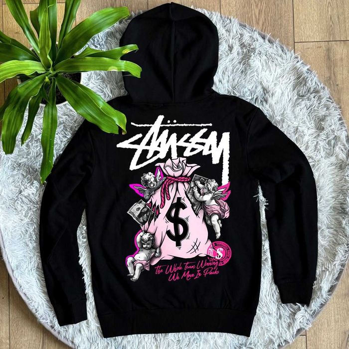Мужская кофта Stussy Fuzzy Dice » Зип Худи черная Стусси » XS S M L XL