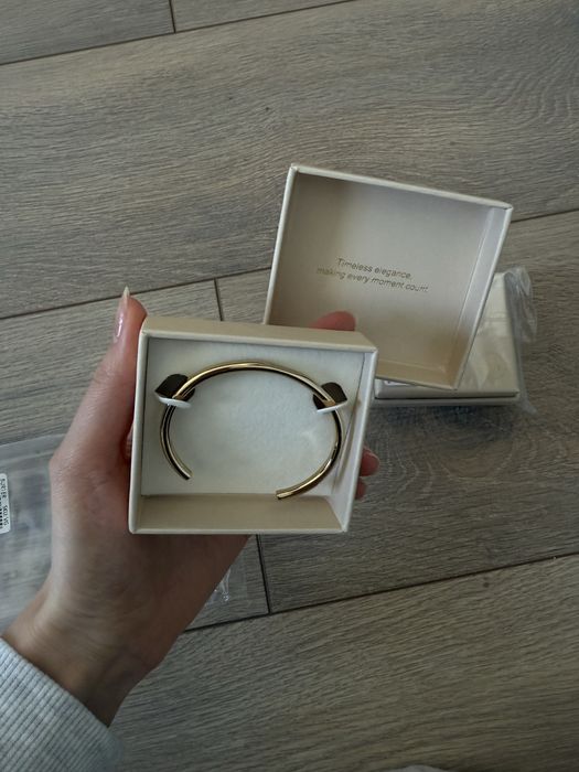 Тонкий браслет Burker Violet Gold в наявності, браслет золото