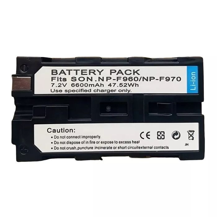 Акумулятор 6600 mAh універсальний для відеосвітла, камери F960/F970