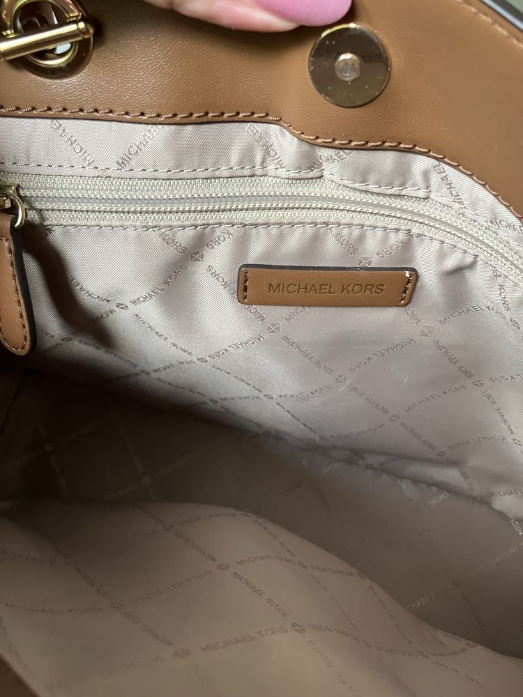 Torebka Michael Kors Teagen Vanilla monogram
