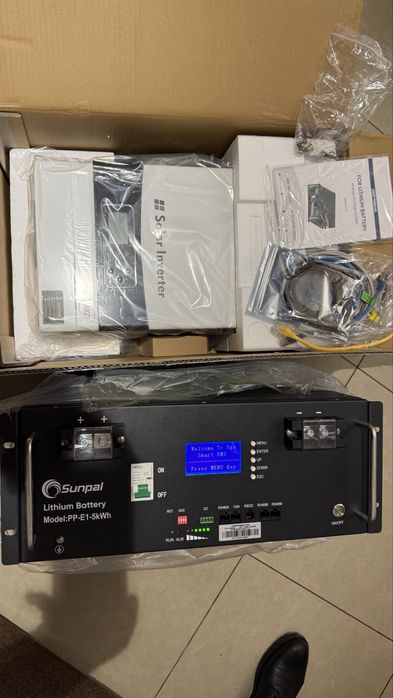 В НАЯВНОСТІ Комплект резервного живлення інвертор 6квт + lifepo4 5квт