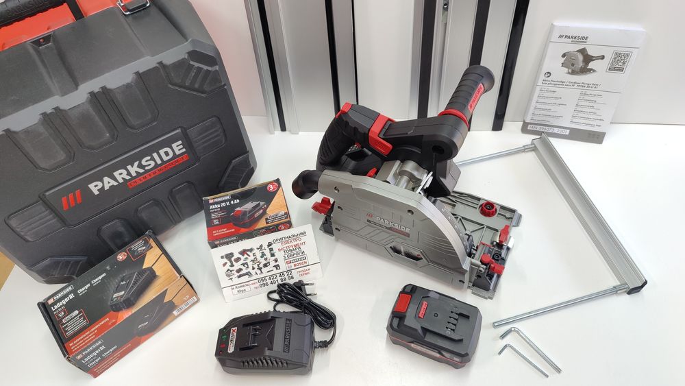 НОВ аккумуляторн БЕСЩОТ погружн пила сГерман Parkside PPTSA 20/акумуля