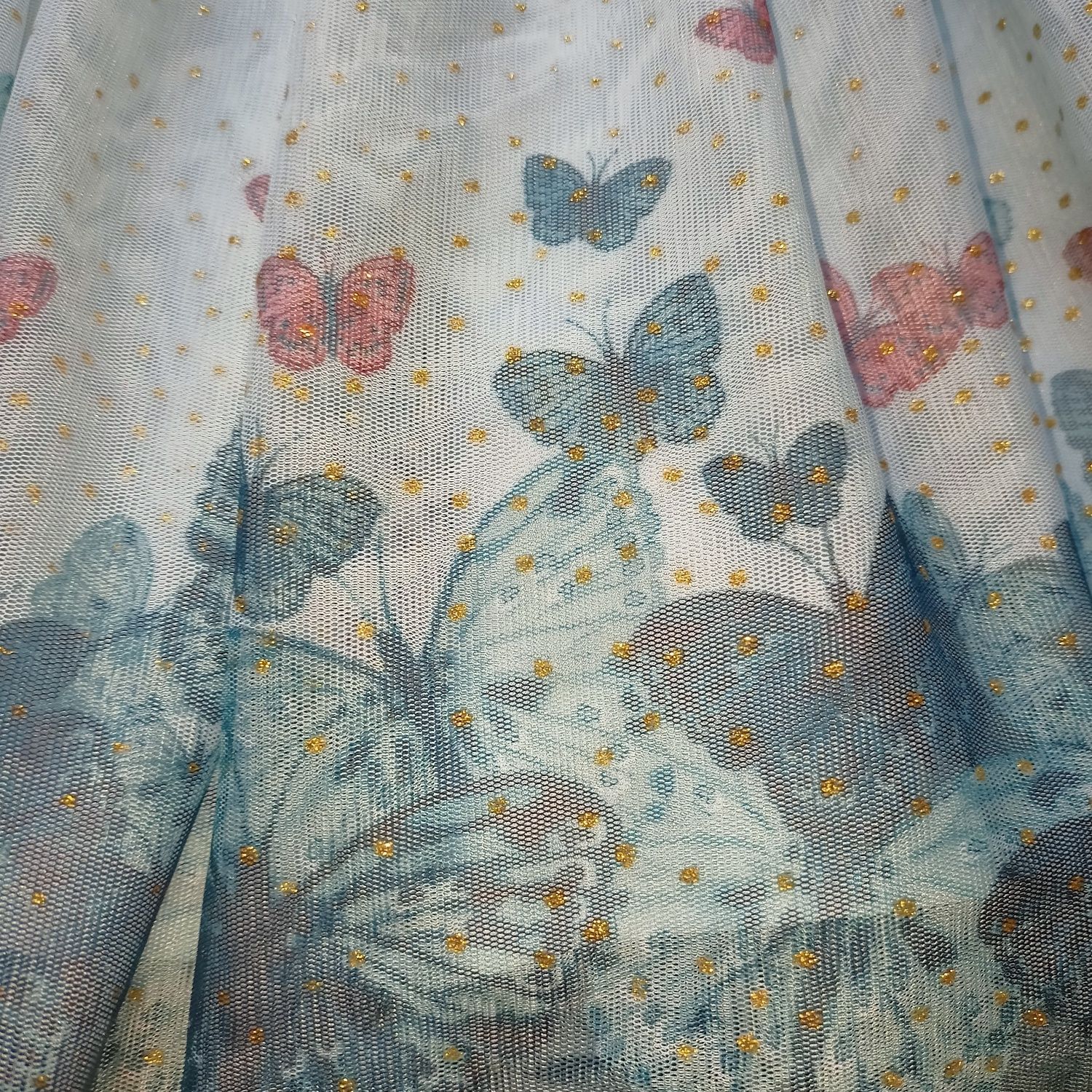 122 128 H&M spódnica spódniczka tiulowa tutu dziewczęca motyle motyl